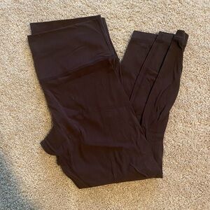 Raisin colored lululemon leggings
